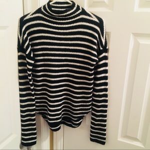 NWOT Express Striped Sweater black and white
